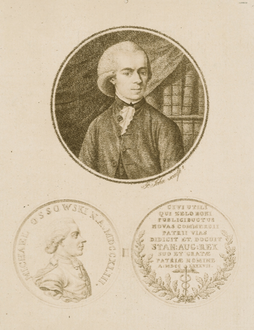 MIchał Ossowski - popiersie i medal.